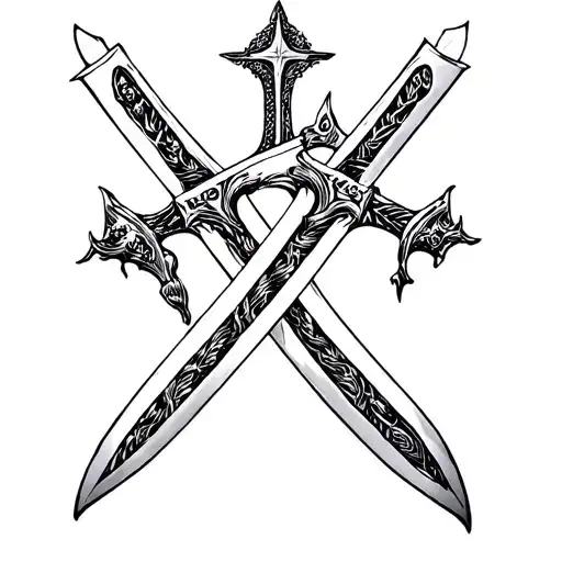 2 Swords That Make A Christian Cross