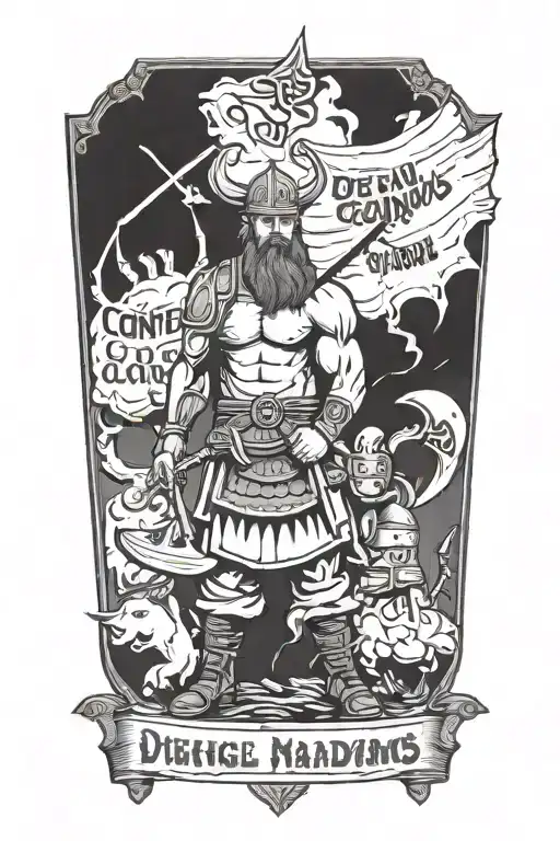 Real Madrid Vikings War Scene Holding A Sign That Says Defendamos El Conquistemos La Trono Gloria