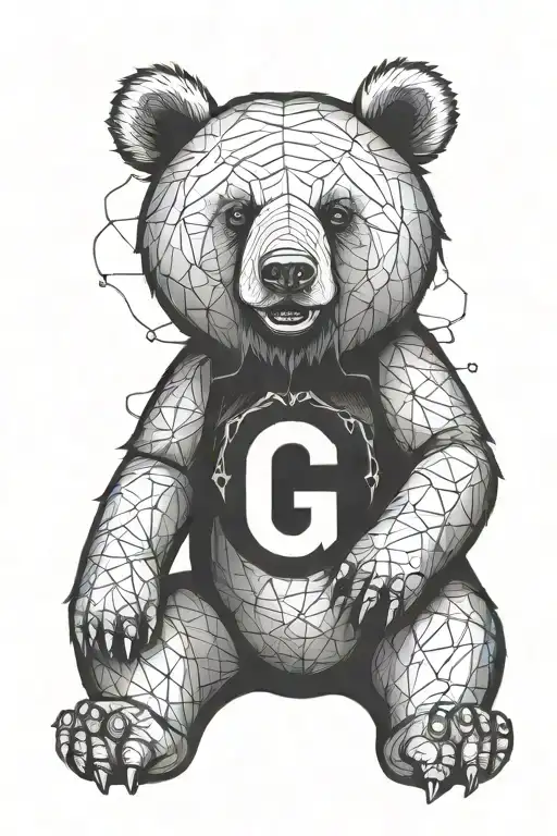 Bear With Letter G Letters