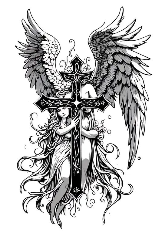 Angel And Cross