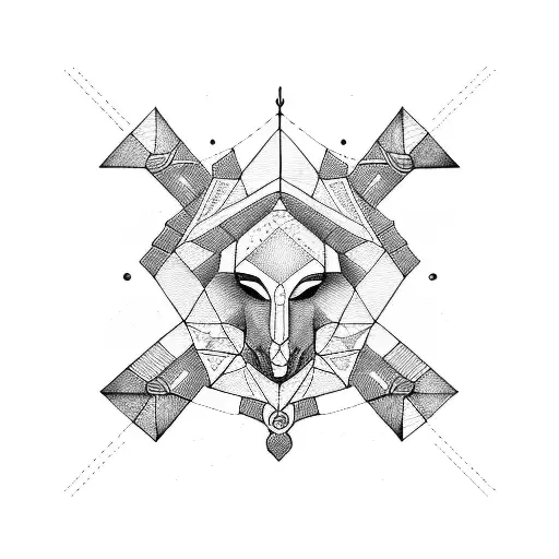 Sagittarius And Virgo Geometric