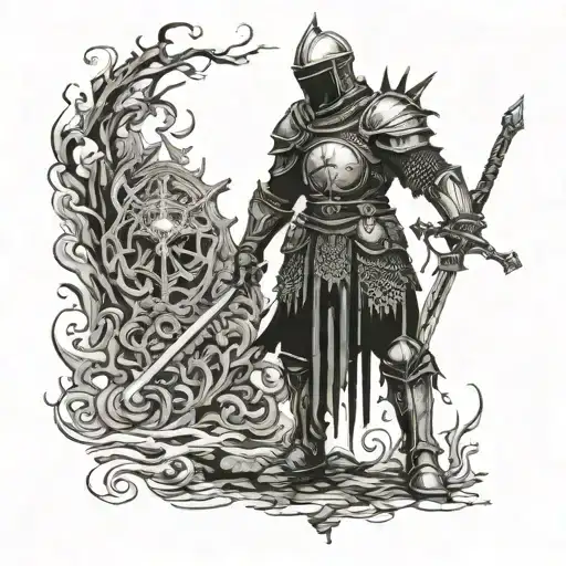 Incorporate Elements From The Dark Souls Series Into A Tattoo Design