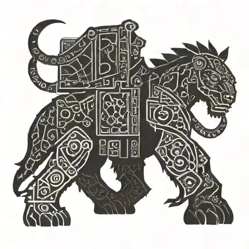 Symbol Of The Game Shadow Of The Colossus With A Woodcut Style