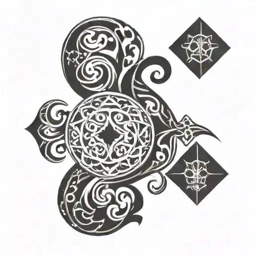 Neo Tribal Love And Luck Buckle