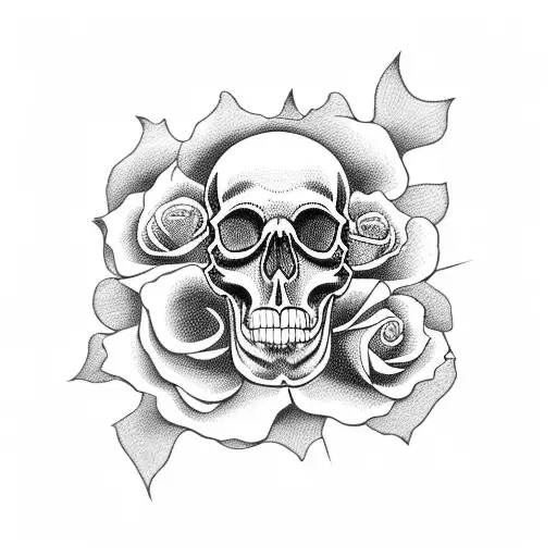 Skull And Roses