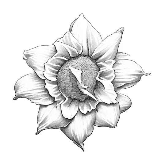 White Rose Daffodil Sunflower