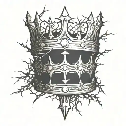 A Kings Crown In The Shape Of Thorns