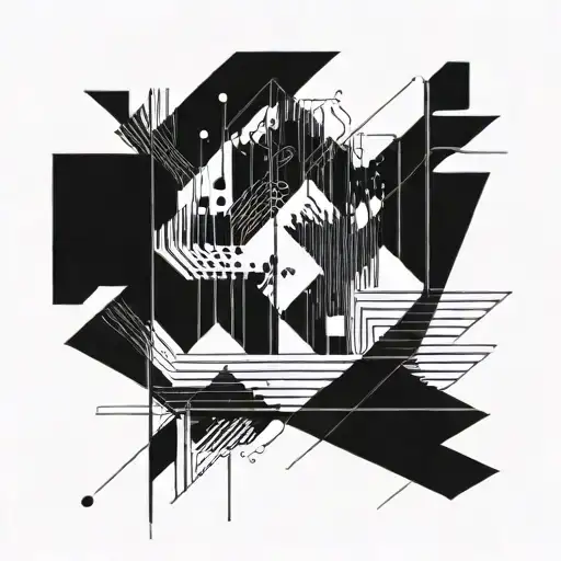 An Abstract Geometric Design Inspired By Electronic Music Waveforms