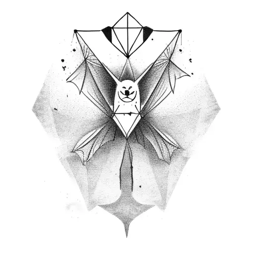 Bat Flying Downwards