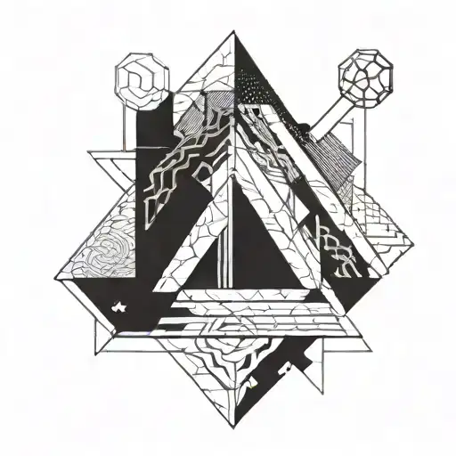 Incorporate Svastika Symbol Into A Geometric Architectural Design Inspired By Dark