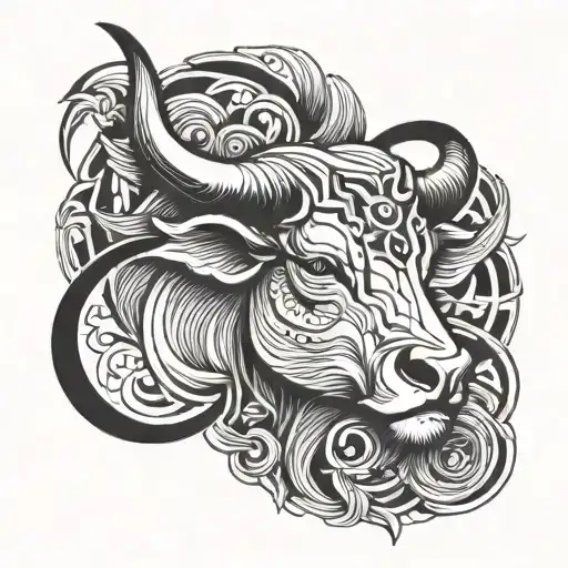 Taurus Zodiac Sign On Forearm