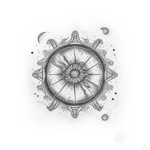 Arm Sleeve Galaxy Sunset Ocean Reef