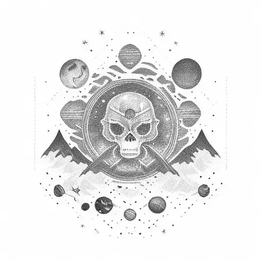 Sleeve Galaxy Sunset Ocean Reef