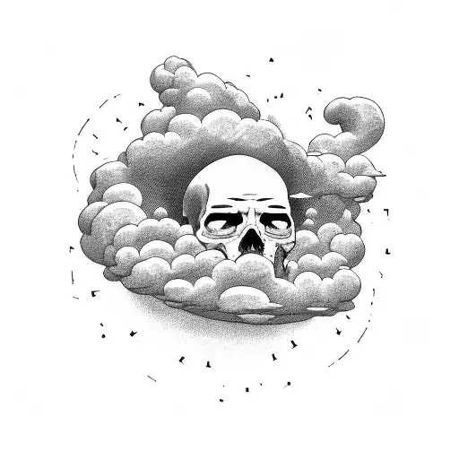 A Man Lying On His Back With Hands Around His Head Looking Like His Chilling On Top Of A Cloud