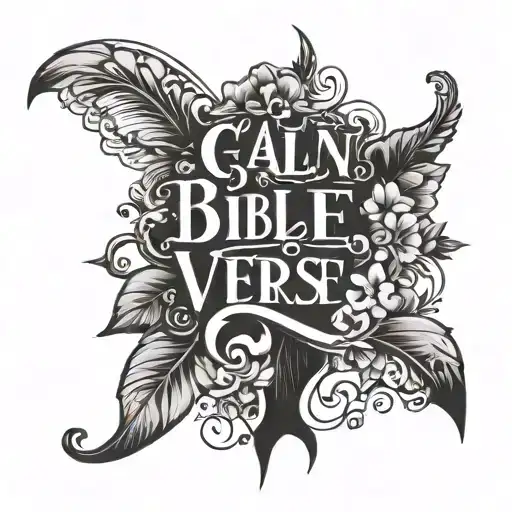 Incorporate A Bible Verse In A Decorative Script Font