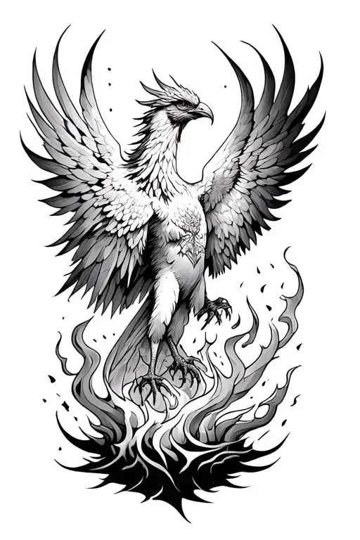 Phoenix Rising From The Ashes