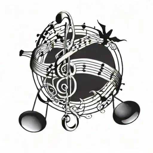 Incorporate A Musical Staff With Notes That Spell Out A Meaningful Word Or Phrase Related To Family