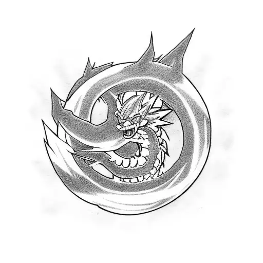 Dragon Ball Characters In A Fierce Battle