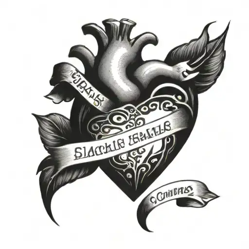 Heart With Date And Names Incorporated
