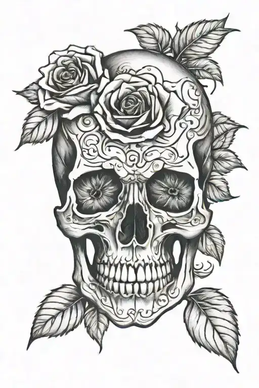 Skull And Roses