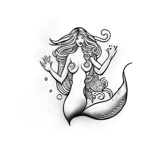 Mermaid Showing Her Hand