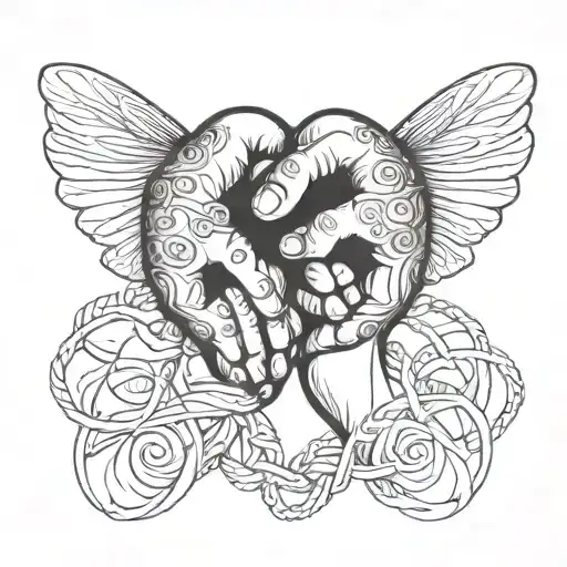 A Pinky Promise Intertwined With An Infinity Symbol