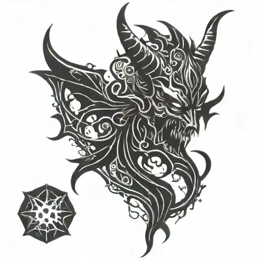 Demonic Black Silhouette