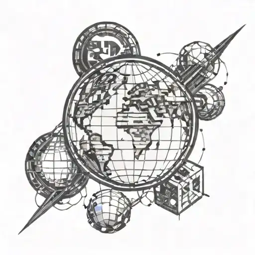 Planet Earth But Half In Binary Numbers