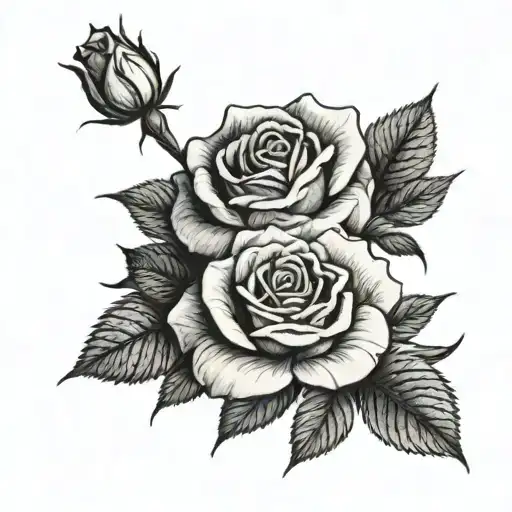 2 Small Rose With A Date