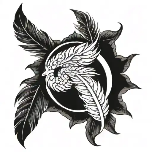 Yin Yang Feather Transforming