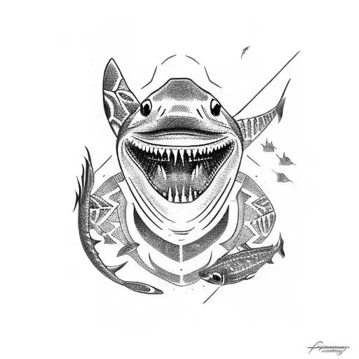 Maori Slope And Shark And Turtle