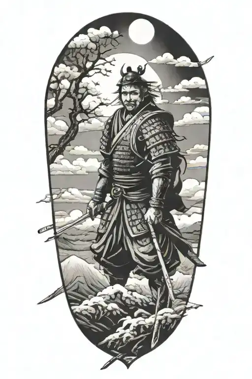 Samurai During Moonlight