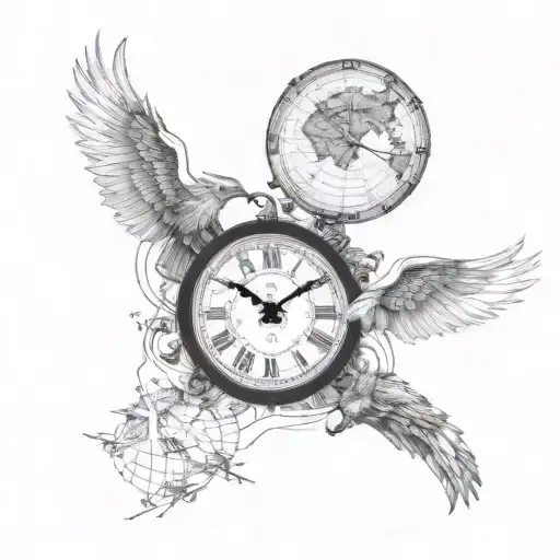 Fenix Clock With A Big Map On The Back