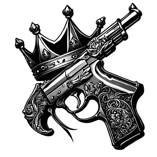 Crown With Guns