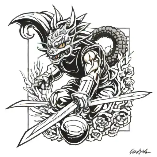 Dragon Ball Combined Card The Yugioh A Katana From Kimetsu No Yaiba