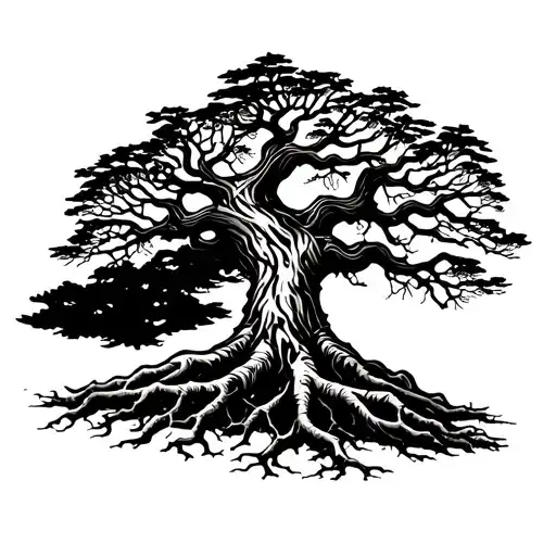 Tree With Long Roots