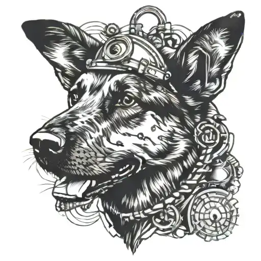 Commercial Diver And German Shepherd