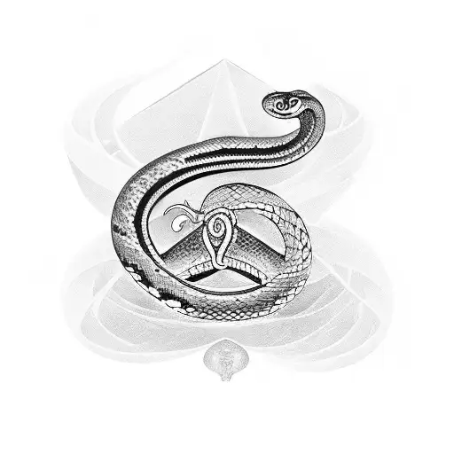 Snake Ring With The Tree Of Life