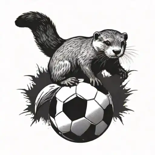 An Otter Juggling Soccer Balls