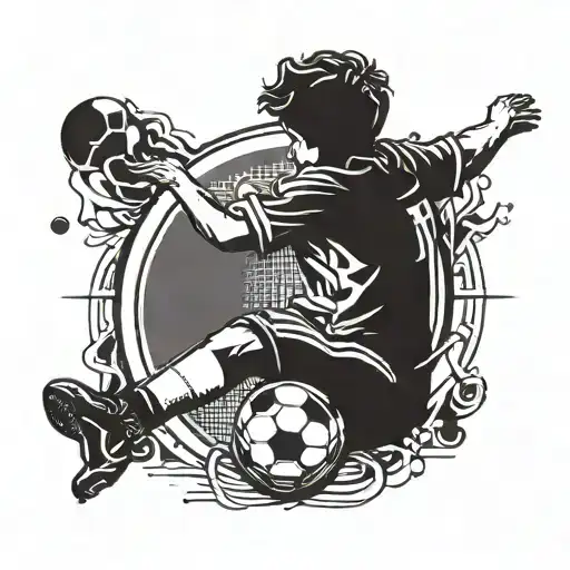 Incorporate Corinthians Logo With A Silhouette Of A Child Playing Soccer In 1987