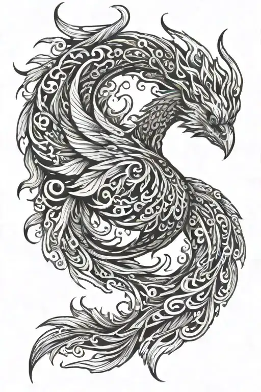 Spiral Phoenix Rising