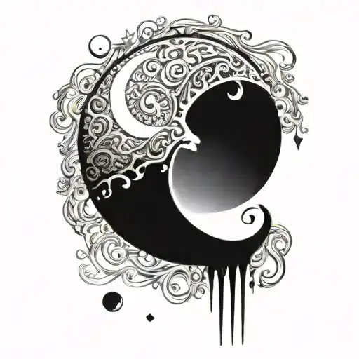 333 With An Waning Crescent Moon For Men