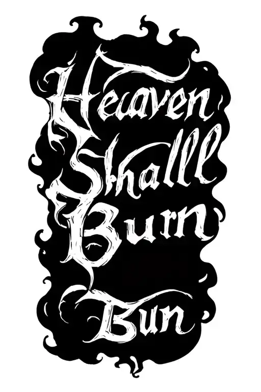 Heaven Shall Burn Lettering With Smoke