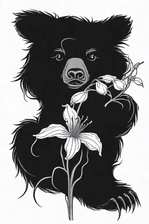 Bear And Spider Lily