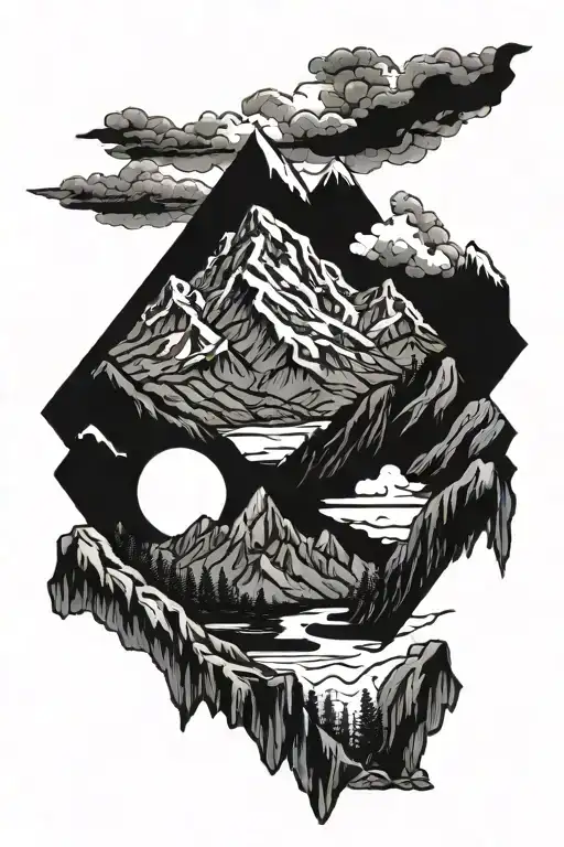 Western And Rugged Mountain Landscape