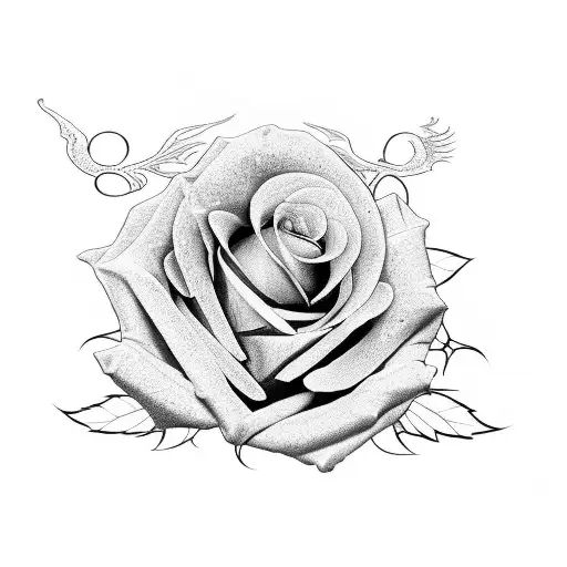 Full Sleeve With Roses And Dragon