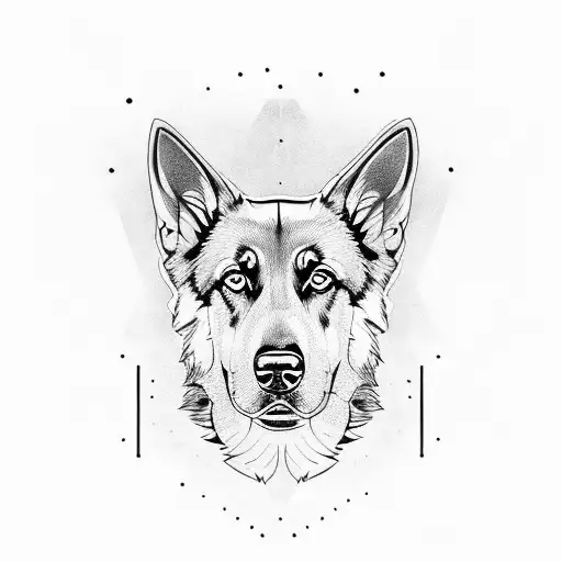 German Shepherd Portrait