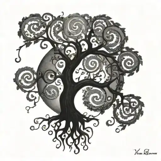Tim Burton Tree Of Life Containing The Letters S I A