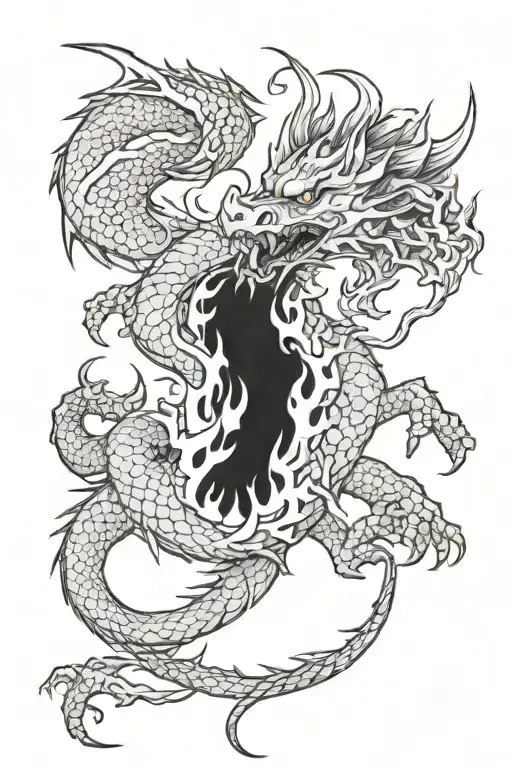 Dragon Spitting Fire