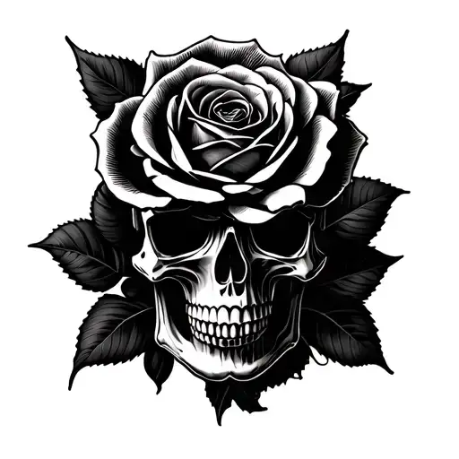 Skull Rose